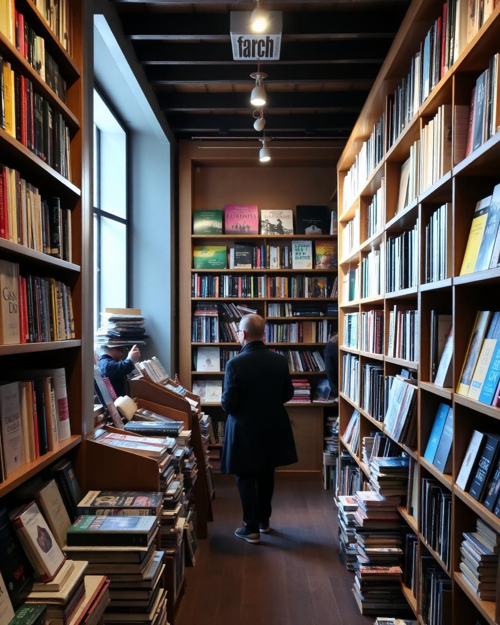 Interior de una librería independiente en El Born, Barcelona